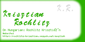 krisztian rochlitz business card